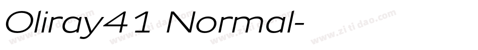 Oliray41 Normal字体转换